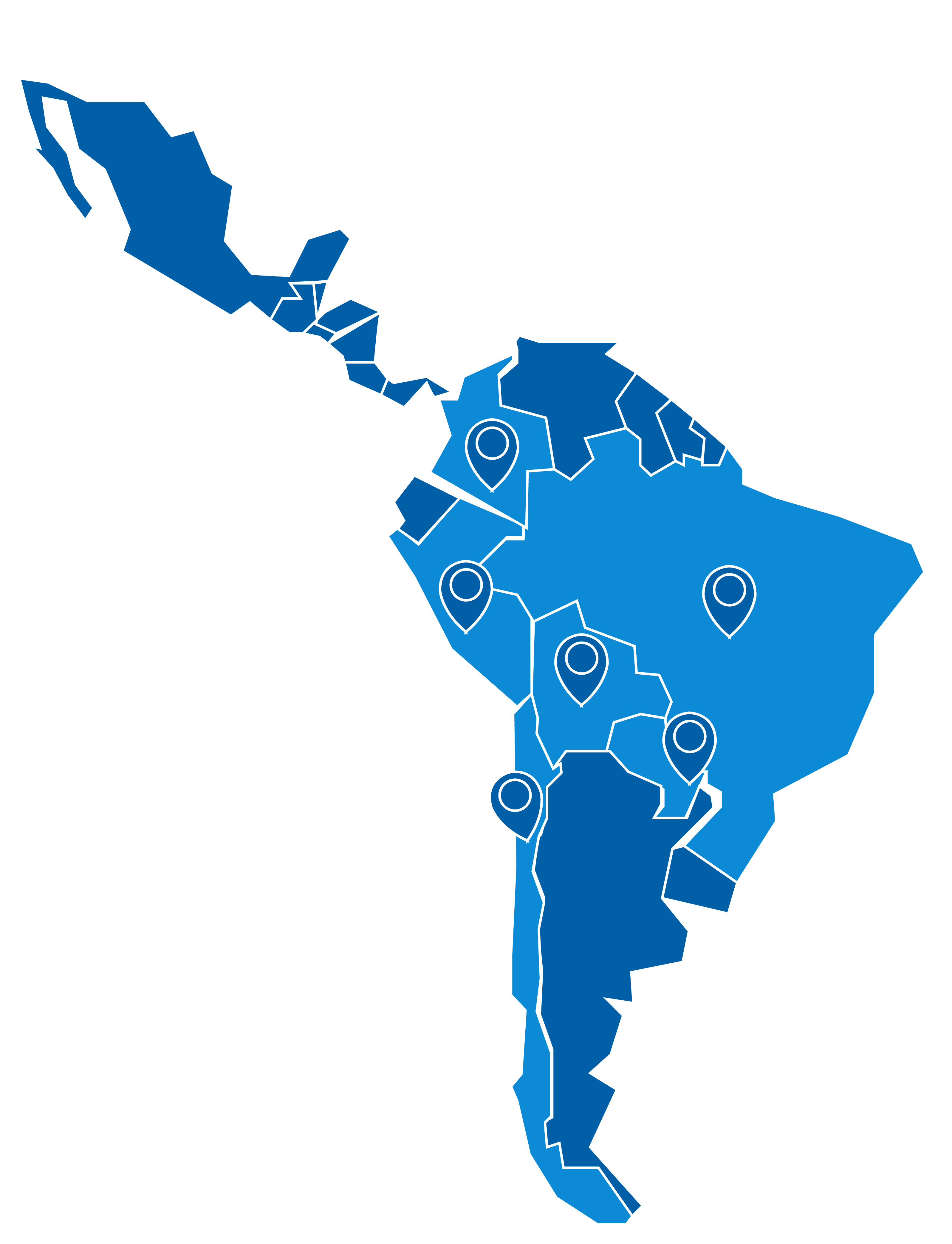 Mapa áreas de atuação Dux Grupo